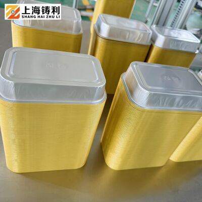 Mitsubishi Encoder Aluminium Container Making Machine for Round Square Rectangular Shapes