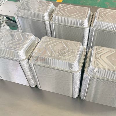 Automatic Silver Plate Aluminium Foil Container Machine 24kw 3 Phase