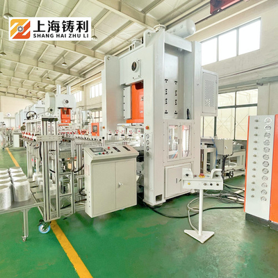 4 Cavities Automtaic Aluminium Food Container Machine Aluminum Foil Plate  Production Line