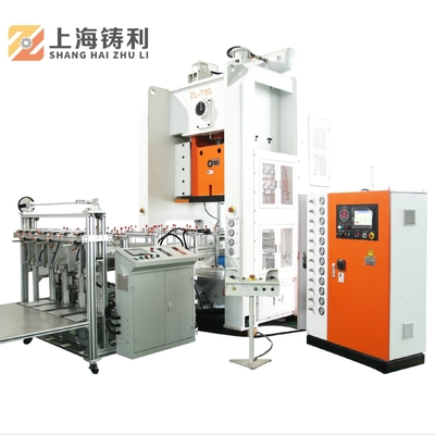 Automatic 24KW Foil Container Production Line ZL-T80 Disposable Aluminium Foil Making Machine