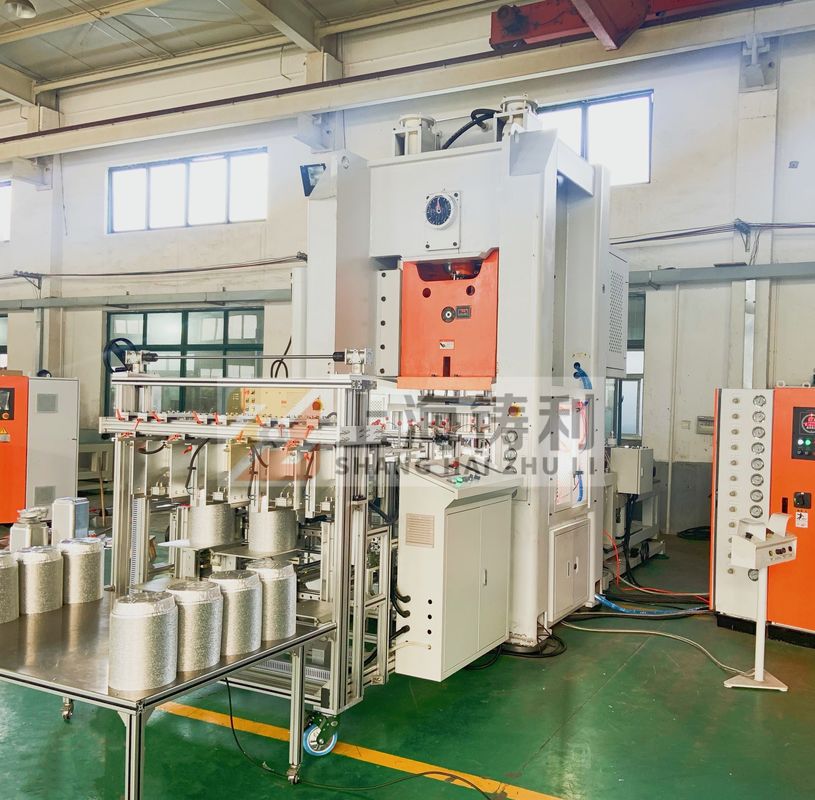 24kw Foil Box Making Machine 4m Silver Foil Box Making Machine Punching Machine Foil Containers Production Line