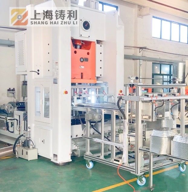 Automatic Aluminum  Silver Foil Container Machine 12000kg Silver Foil Making Machine Production Line