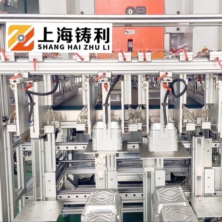 Automatic Silver Plate Aluminium Foil Container Machine 24kw 3 Phase