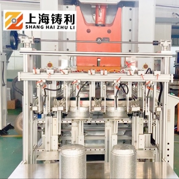 180mm 260mm Aluminum Foil Container Machine Smc 7.5m 3P Disposable Food Container Making Machine